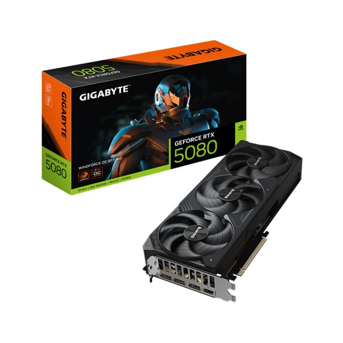 Видеокарта Gigabyte (GV-N5080WF3OC-16GD) RTX5080 WINDFORCE OC 16G — изображение 3