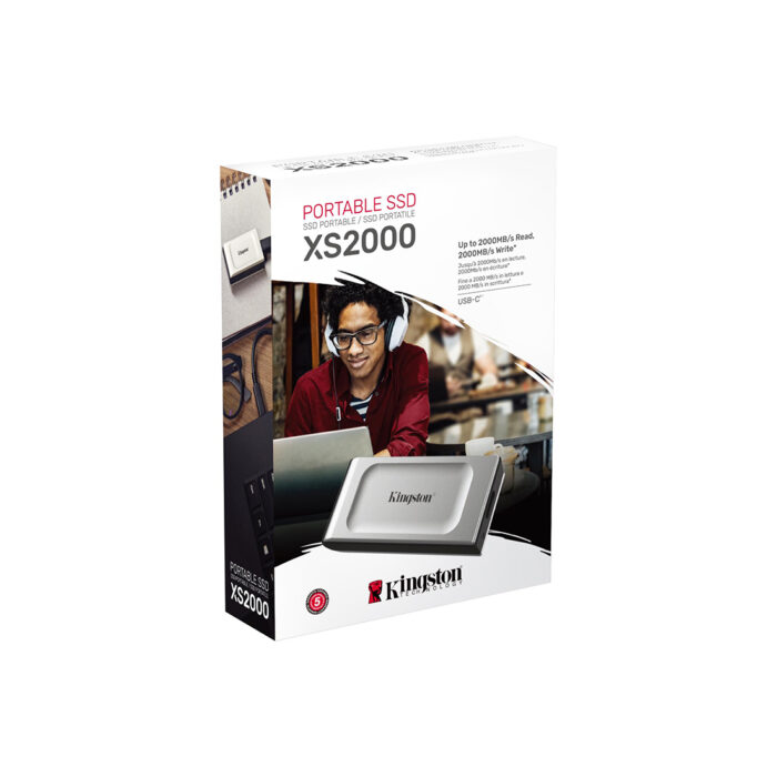 Внешний SSD диск Kingston 4TB XS2000 Серебристый — изображение 3