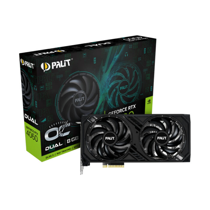 Видеокарта PALIT RTX4060 DUAL OC 8G (NE64060T19P1-1070D) — изображение 3