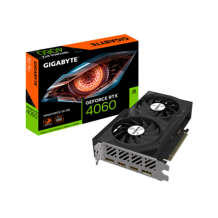 Видеокарта Gigabyte (GV-N4060WF2OC-8GD) RTX4060 WINDFORCE OC 8G — изображение 3