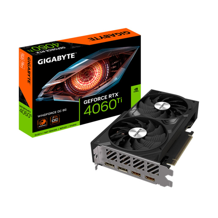 Видеокарта Gigabyte (GV-N406TWF2OC-8GD) RTX4060Ti WINDFORCE OC 8G — изображение 3