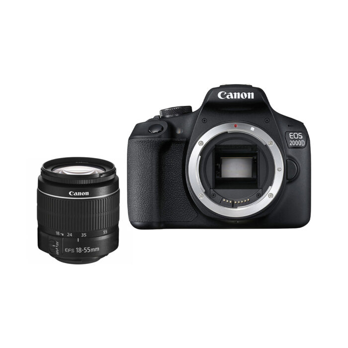 Цифровой зеркальный фотоаппарат Canon EOS 2000D kit EF-S 18-55 DC III Black (2728C007AA) — изображение 2