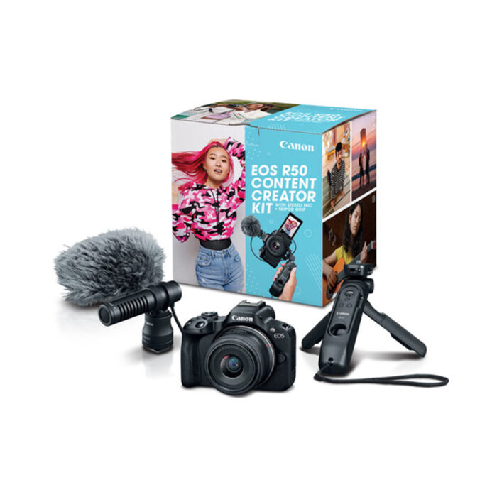Цифровой фотоаппарат CANON EOS R50 + RF-S 18-45 mm IS STM Creator Kit Black — изображение 2