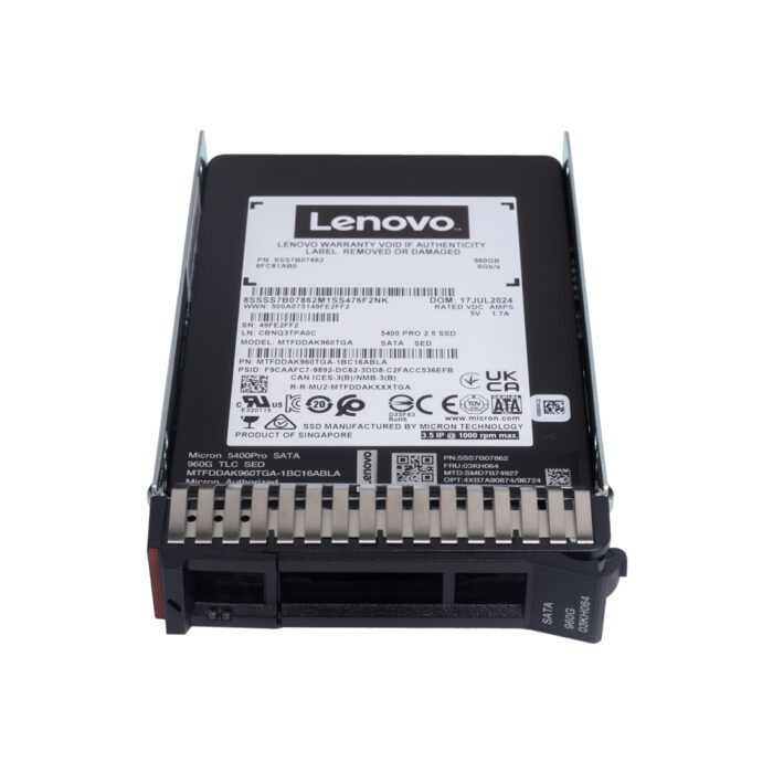 Твердотельный накопитель SSD Lenovo ThinkSystem 2.5" Multi Vendor 960GB RI v2 — изображение 2