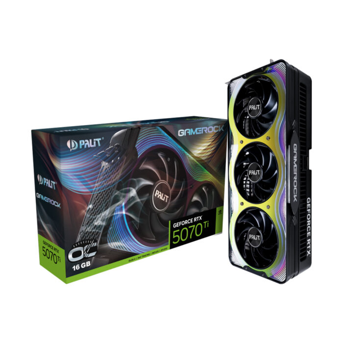 Видеокарта PALIT RTX5070Ti GAMEROCK OC 16GB (NE7507TH19T2-GB2030G) — изображение 3