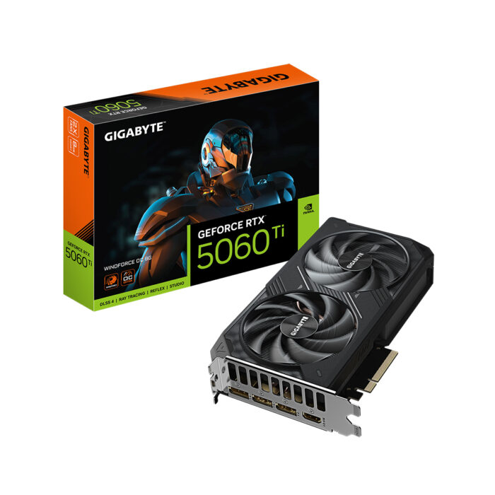 Видеокарта Gigabyte (GV-N506TWF2OC-8GD) RTX5060Ti WINDFORCE OC 8G — изображение 3