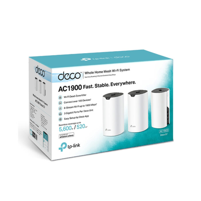 Домашняя Mesh-система Wi-Fi 5 TP-Link Deco S7 (3-pack) — изображение 3