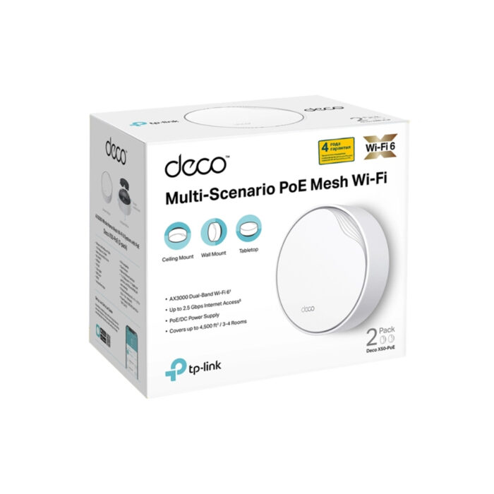 Беспроводная MESH-система Wi-Fi TP-Link Deco X50-PoE(2-pack) — изображение 3