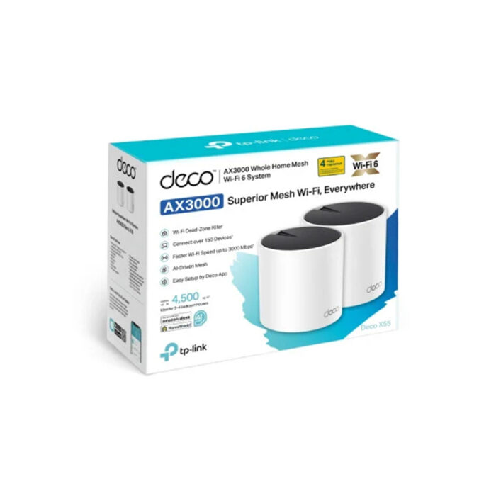 Беспроводная MESH-система Wi-Fi TP-Link Deco X55(2-pack) — изображение 3