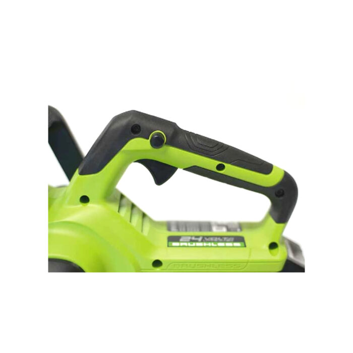 Цепная пила аккумуляторная Greenworks 2007007UB GD24CS30 24V 30см бесщеточная c 1хАКБ 4 Ач и ЗУ — изображение 3