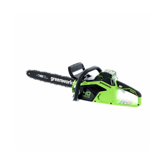 Цепная пила аккумуляторная Greenworks 2005807UB 40V 40 см бесщеточная до 18 КВт с 1хАКБ 4Ач и ЗУ — изображение 3