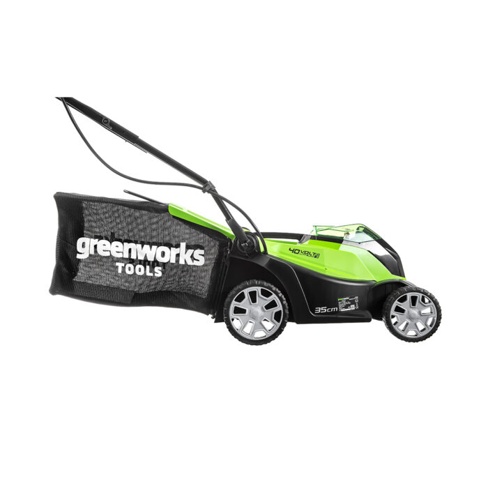 Газонокосилка аккумуляторная Greenworks 2501907UA 40V 35 см c 1хАКБ 2 Ач и ЗУ — изображение 2