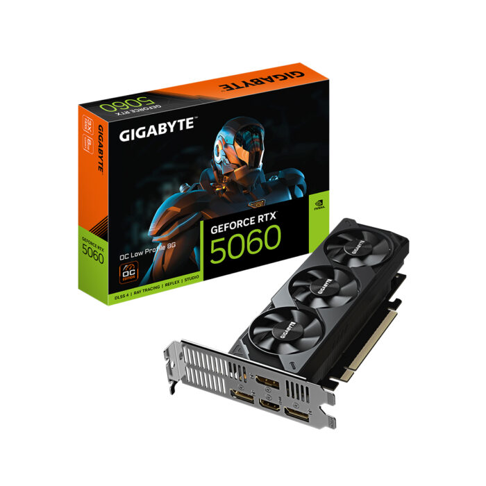 Видеокарта Gigabyte (GV-N5060OC-8GL) RTX5060 OC Low Profile 8G — изображение 3