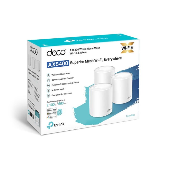 Беспроводная MESH-система Wi-Fi TP-Link Deco X60(3-pack) — изображение 3