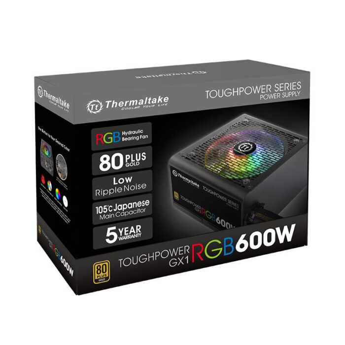 Блок питания Thermaltake Toughpower GX1 RGB 600W (Gold) — изображение 3