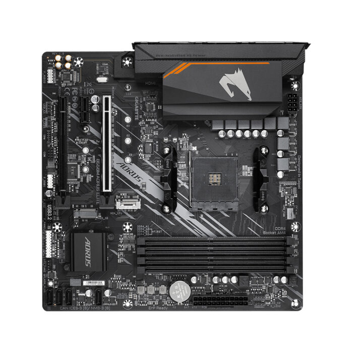 Материнская плата Gigabyte B550M AORUS ELITE — изображение 2