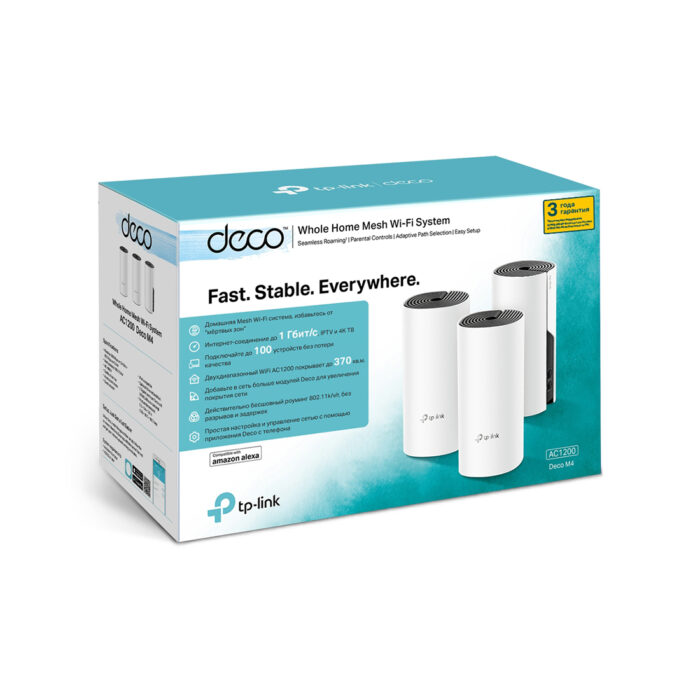 Беспроводная MESH-система Wi-Fi TP-Link Deco E4 (3-pack) — изображение 3