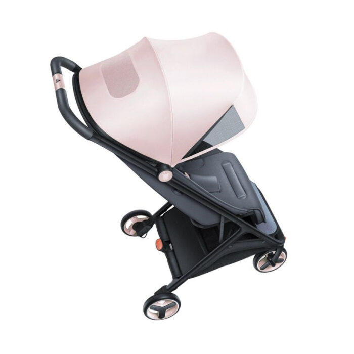 Детская коляска Qborn MITU Folding Baby Stroller Pink — изображение 3