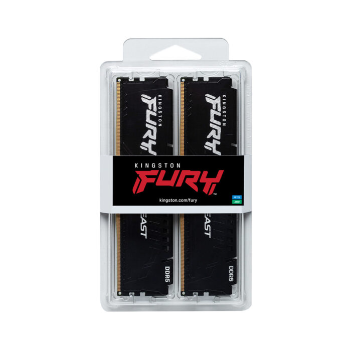 Комплект модулей памяти Kingston FURY Beast KF552C40BBK2-32 DDR5 32GB (Kit 2x16GB) 5200MHz — изображение 3