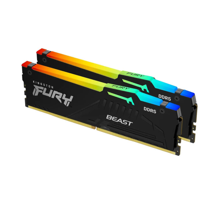 Комплект модулей памяти Kingston FURY Beast RGB KF556C36BBEAK2-32 DDR5 32GB (Kit 2x16GB) 5600MHz — изображение 2