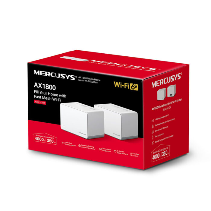 Маршрутизатор Mercusys Halo H70X(2-pack) — изображение 3