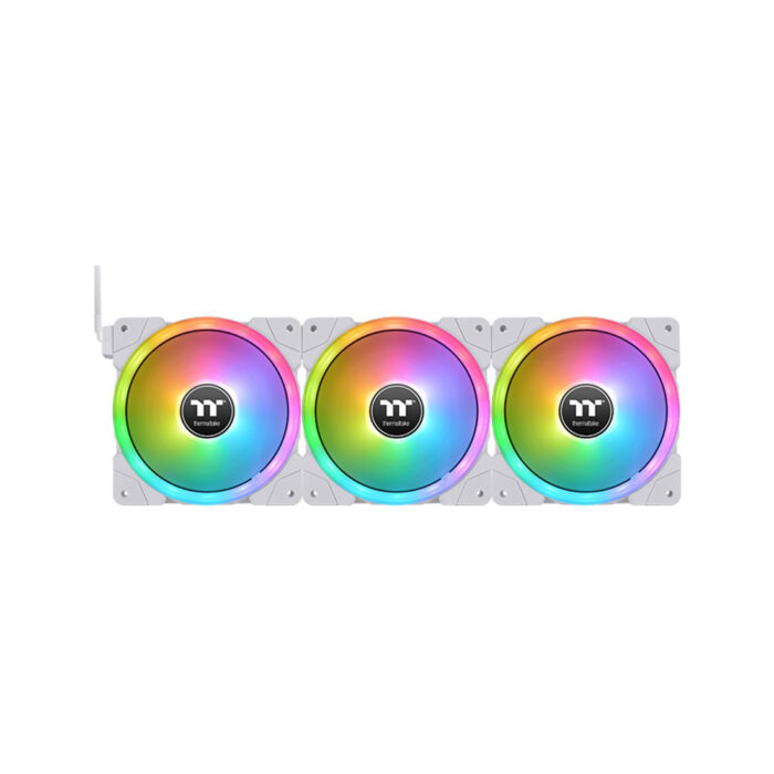 Кулер для компьютерного корпуса Thermaltake SWAFAN EX14 RGB PC Cooling Fan White (3-Fan Pack) — изображение 3