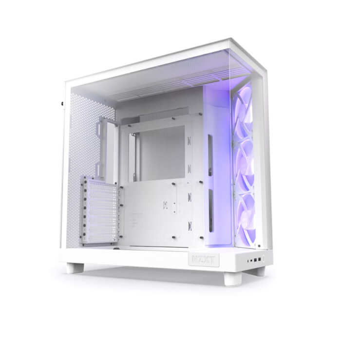 Компьютерный корпус NZXT H6 Flow RGB CC-H61FW-R1 White без Б/П — изображение 2