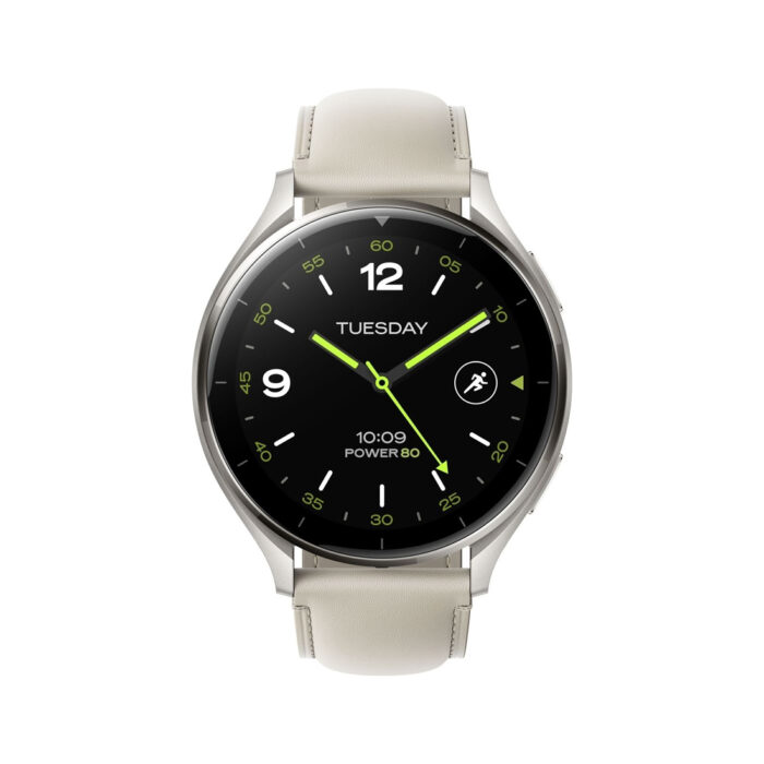 Смарт часы Xiaomi Watch 2 Titan Gray Case With White Leather Strap — изображение 2