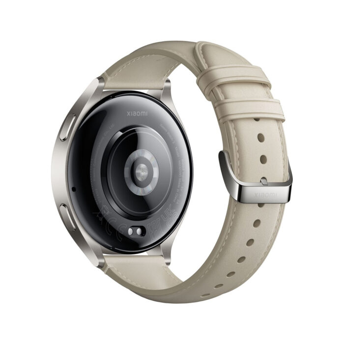 Смарт часы Xiaomi Watch 2 Titan Gray Case With White Leather Strap — изображение 3