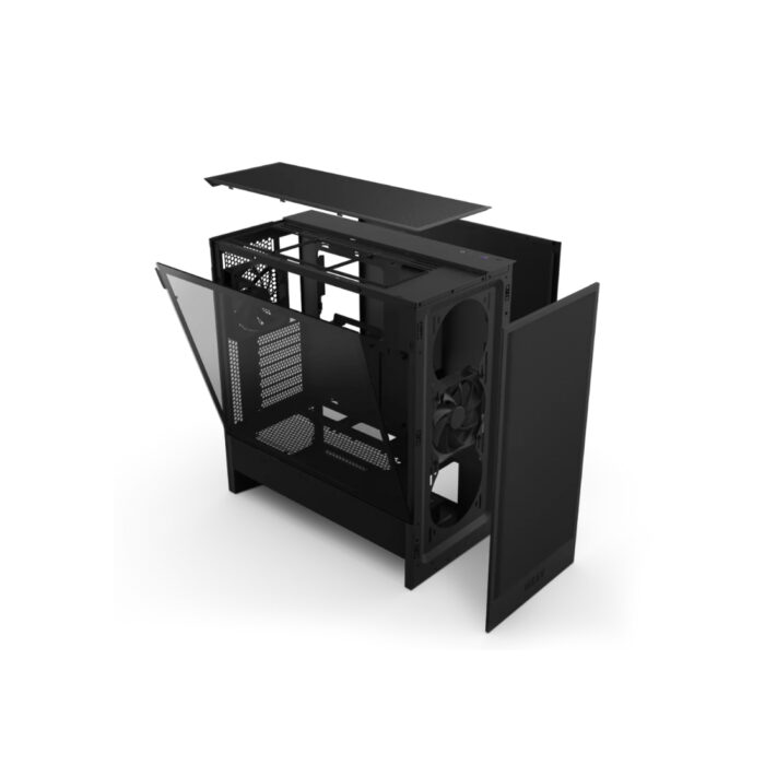 Компьютерный корпус NZXT H5 Flow CC-H52FB-01 Black без Б/П — изображение 3