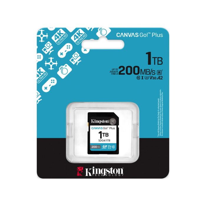 Карта памяти Kingston SDG4/1TB Canvas Go Plus Gen4 C10 UHS-I U3 V30 1TB — изображение 3