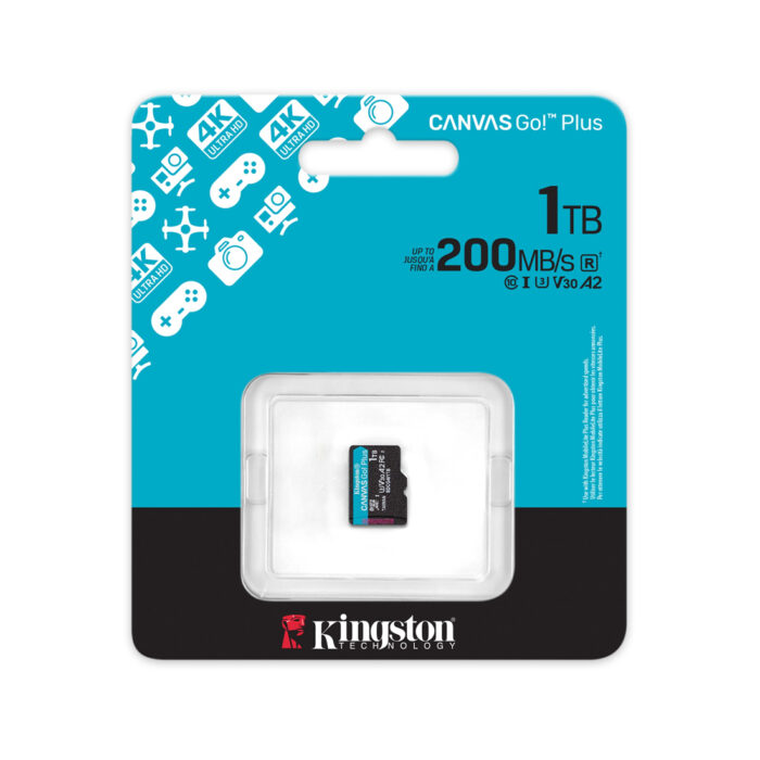 Карта памяти Kingston SDCG4/1TBSP Canvas Go Plus A2 U3 V30 1TB — изображение 3