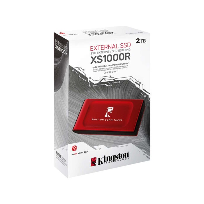 Внешний SSD диск Kingston 2TB XS1000 Красный — изображение 3