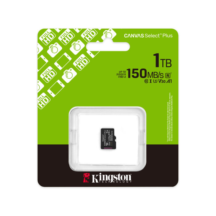 Карта памяти Kingston SDCS3/1TBSP Canvas Select Plus A1 U3 V30 1TB — изображение 3