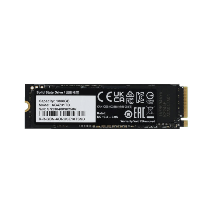 Твердотельный накопитель внутренний Gigabyte 7300 AORUS AG4731TB N 1TB M.2 2280 PCI-E 4.0x4 w/o heat