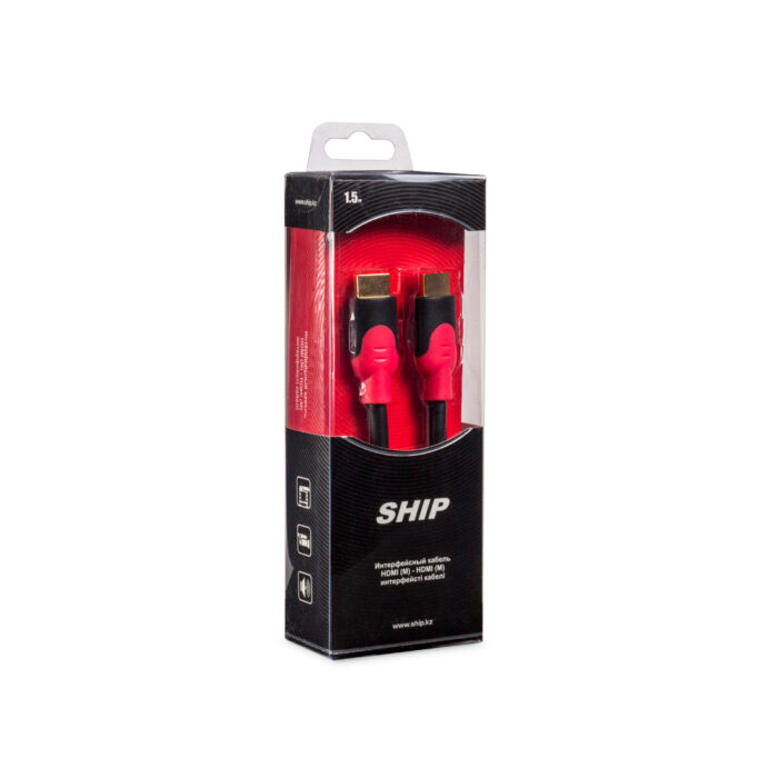 Интерфейсный кабель HDMI-HDMI SHIP SH6016-1.5B 30В Блистер — изображение 2