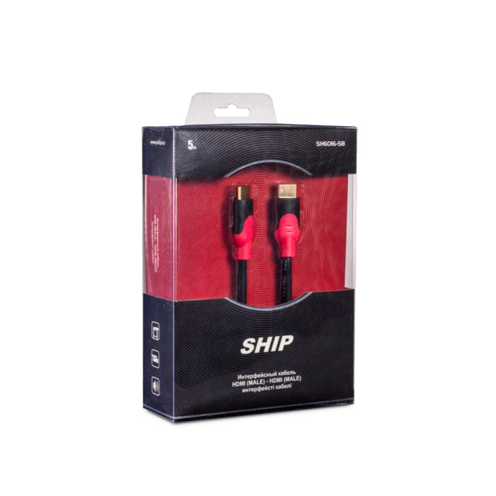 Интерфейсный кабель HDMI-HDMI SHIP SH6016-5B 30В Блистер — изображение 2