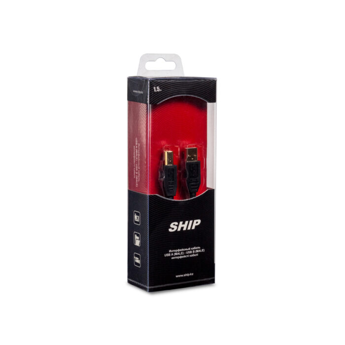 Интерфейсный кабель A-B SHIP SH7013-1.5B Hi-Speed USB 2.0 30В — изображение 3