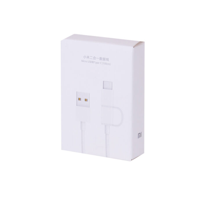 Интерфейсный кабель Xiaomi 100cm MICRO USB and Type-C Белый — изображение 2