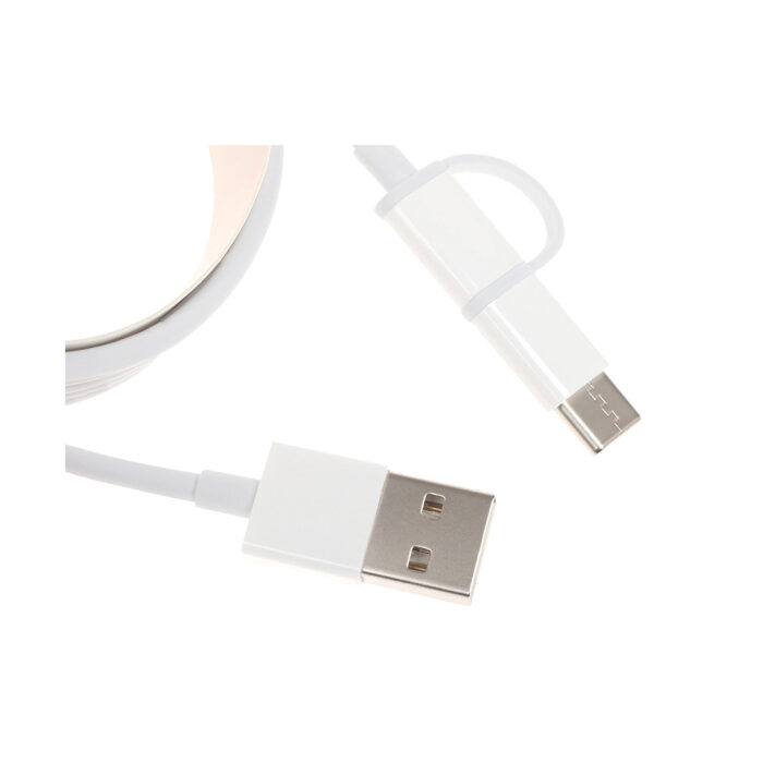Интерфейсный кабель Xiaomi 30cm MICRO USB and Type-C Белый — изображение 3