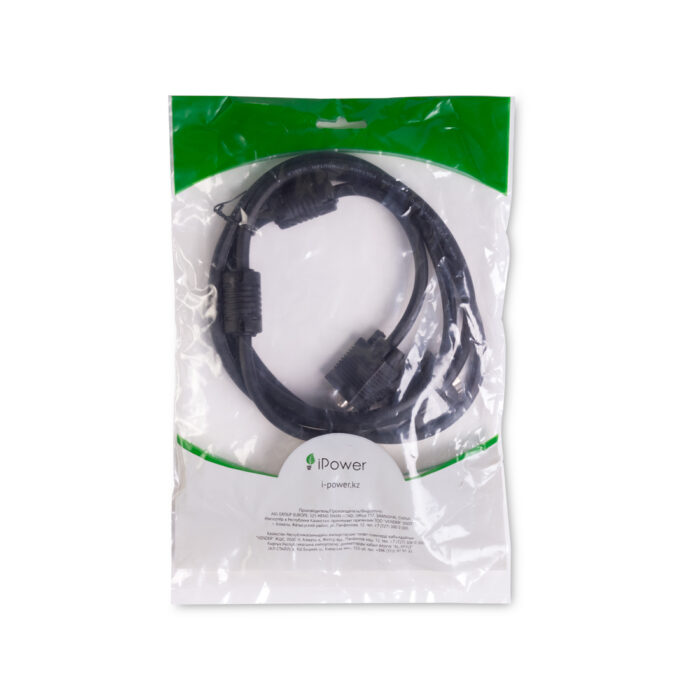 Интерфейсный кабель iPower VGA 15M/15M 1.8 м. 1 в. — изображение 3