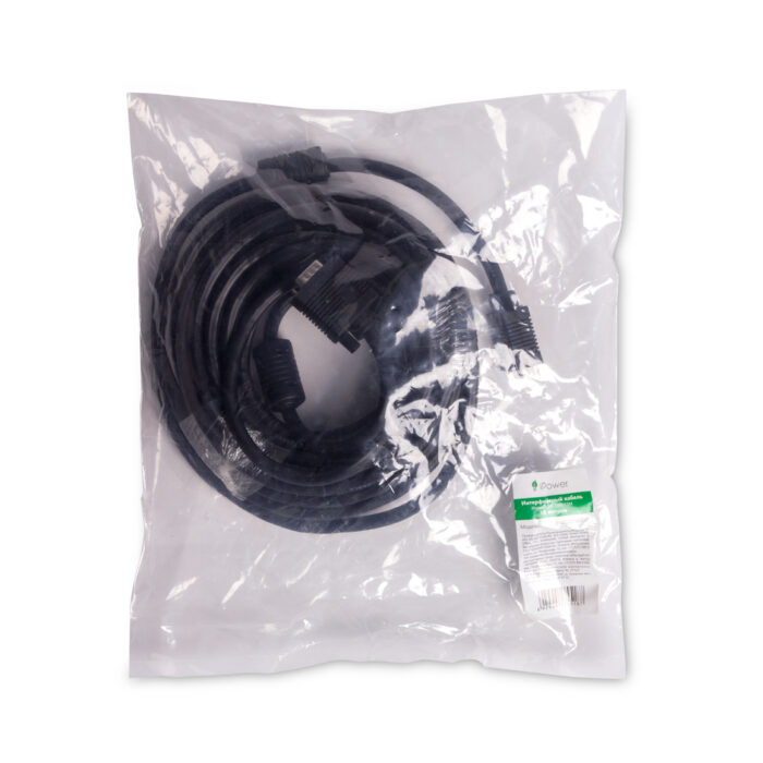 Интерфейсный кабель iPower VGA 15M/15M 10 м, 1 в. — изображение 3