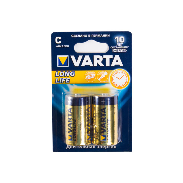 Батарейка VARTA Longlife Baby 1.5V - LR14/ C 2 шт. в блистере — изображение 2