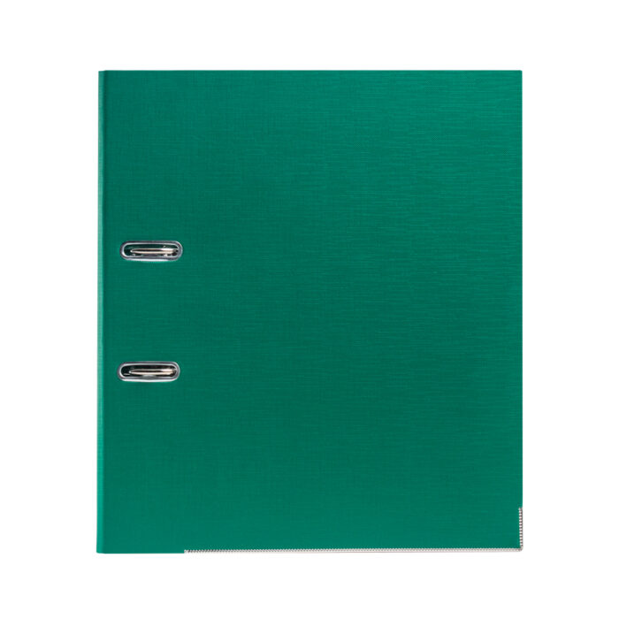 Папка-регистратор Deluxe с арочным механизмом, Office 3-GN36 (3" GREEN), А4, 70 мм, зелёный — изображение 2
