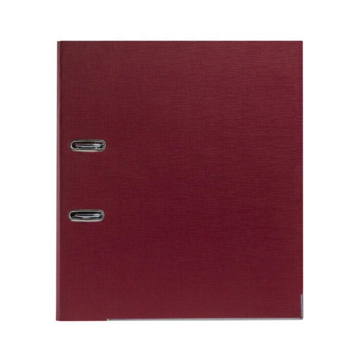 Папка-регистратор Deluxe с арочным механизмом, Office 3-WN8 (3" WINE), А4, 70 мм, бордовый — изображение 2