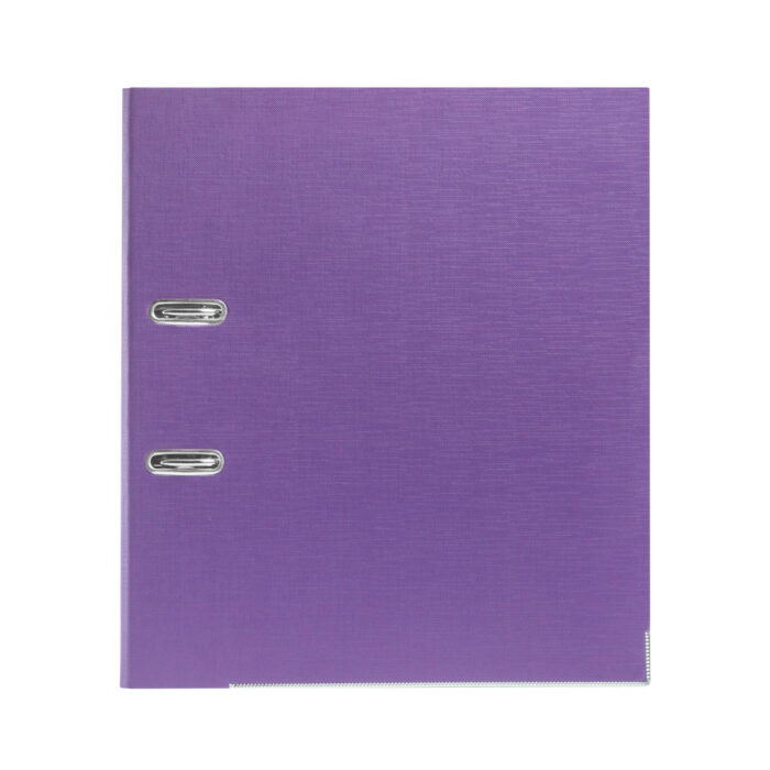 Папка-регистратор Deluxe с арочным механизмом, Office 3-PE1 (3" PURPLE), А4, 70 мм, фиолетовый — изображение 2