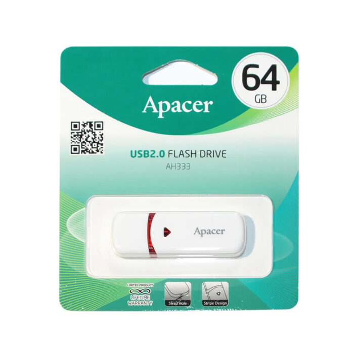 USB-накопитель Apacer AH333 64GB Белый — изображение 3