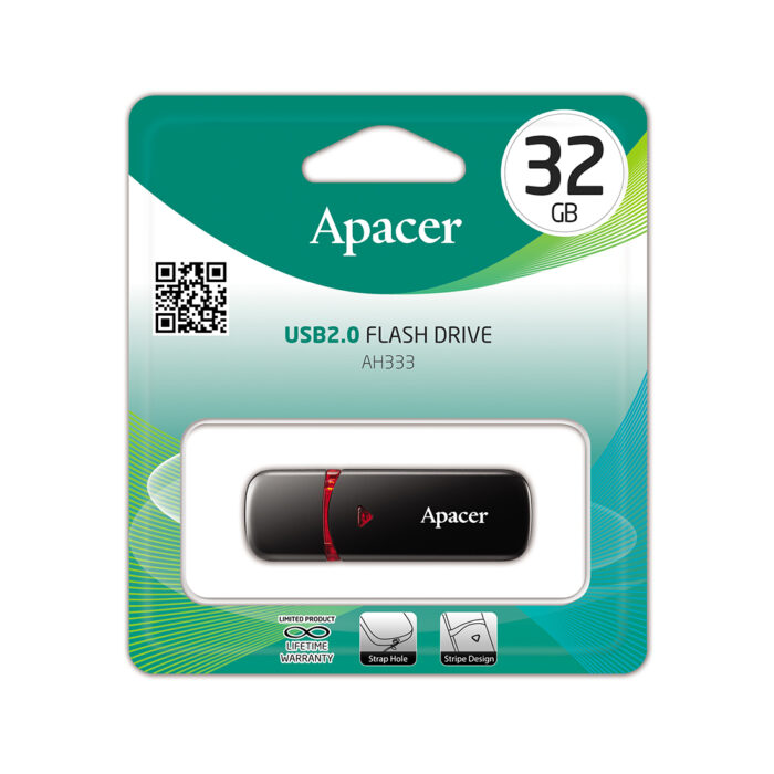 USB-накопитель Apacer AH333 32GB Чёрный — изображение 3