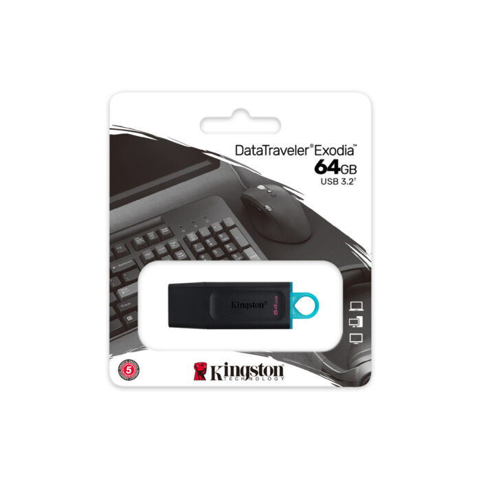 USB-накопитель Kingston DTX/64GB 64GB Чёрный — изображение 3