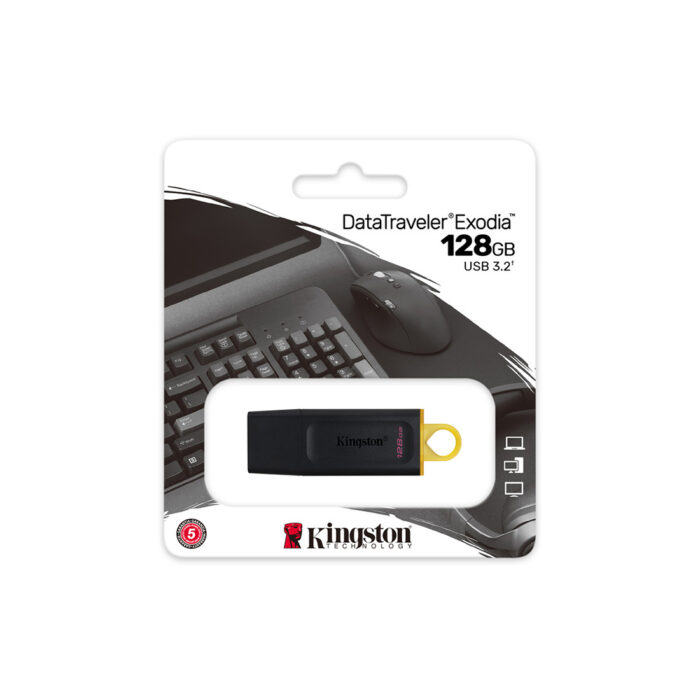 USB-накопитель Kingston DTX/128GB 128GB Чёрный — изображение 3